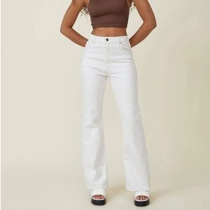 cotton on women’s white original flare jeans